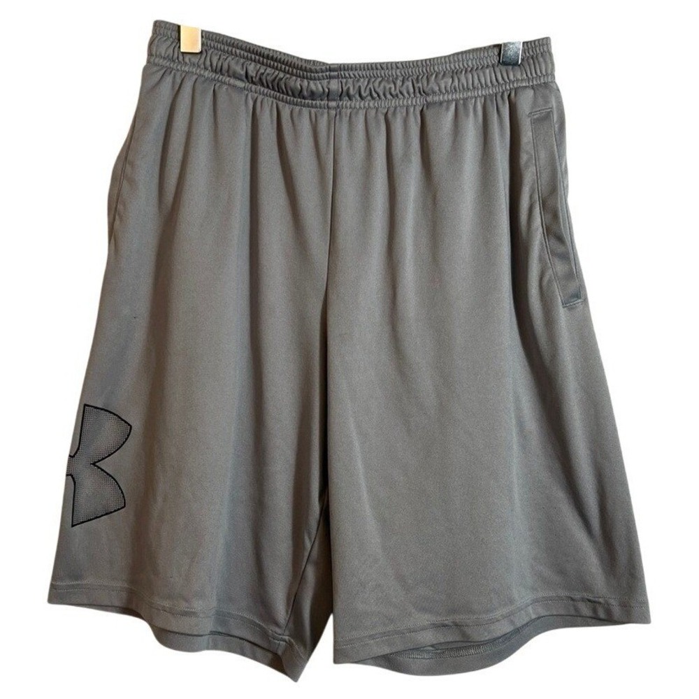 Under Armour Men's UA Tech Graphic Grey Shorts Medium